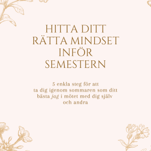 E-bok Hitta ditt rätta mindset inför semestern